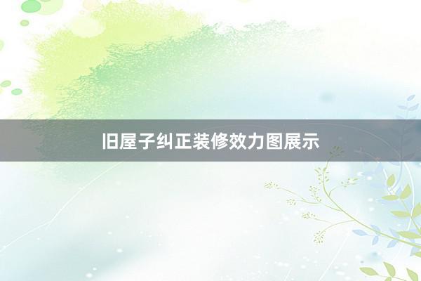 旧屋子纠正装修效力图展示